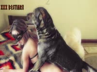 Two curious canines get to enjoy bestiality threesome